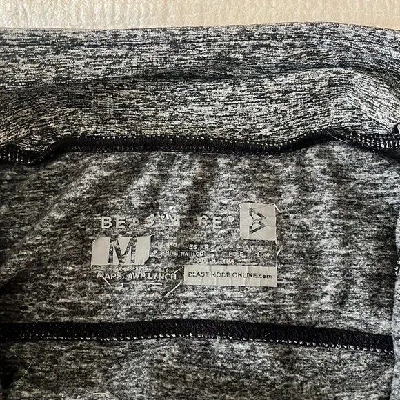 Beast Mode charcoal grey women’s full zip training jacket sz medium - Picture 4 of 5